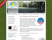 Tablet Screenshot of cheboygangolf.com